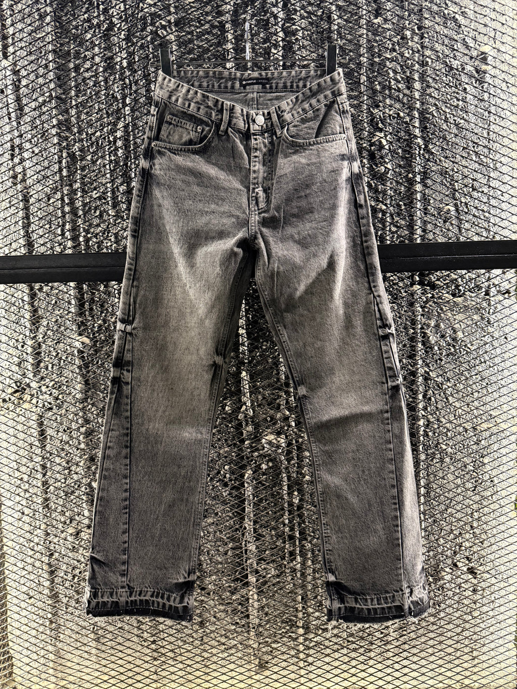 Flared denim