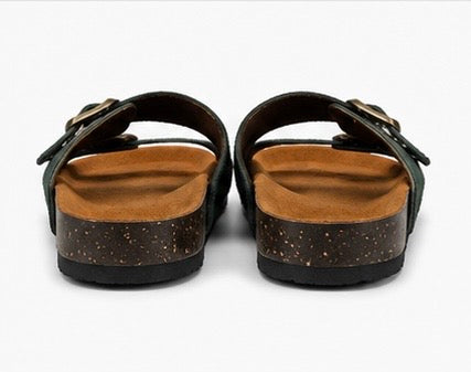 Double Strap Buckle Sandals