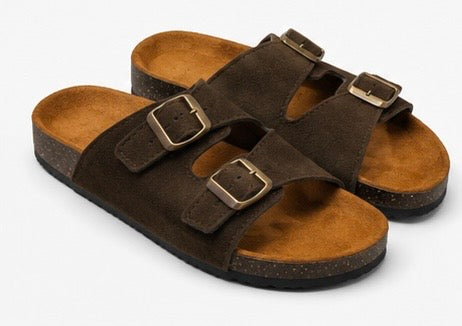 Double Strap Buckle Sandals