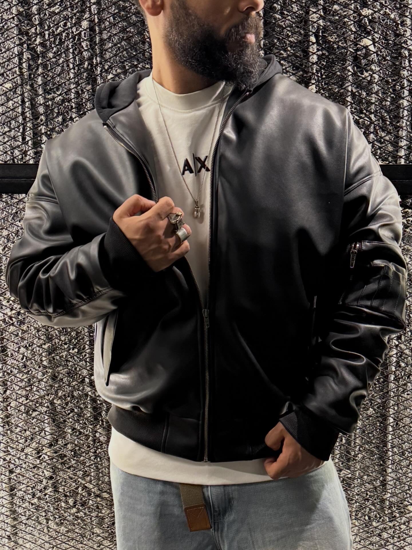 Balenciaga leather jacket