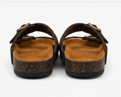 Double Strap Buckle Sandals