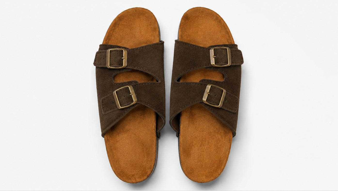 Double Strap Buckle Sandals
