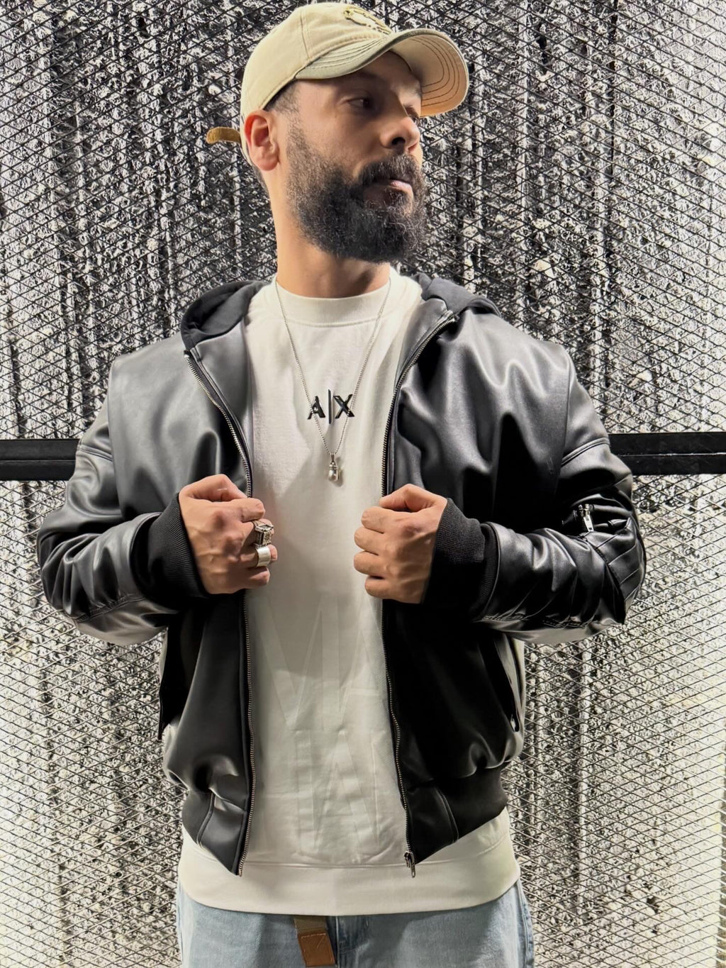 Balenciaga leather jacket