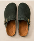 Buckled Suede Clogs