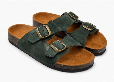Double Strap Buckle Sandals