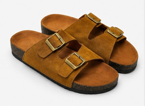 Double Strap Buckle Sandals