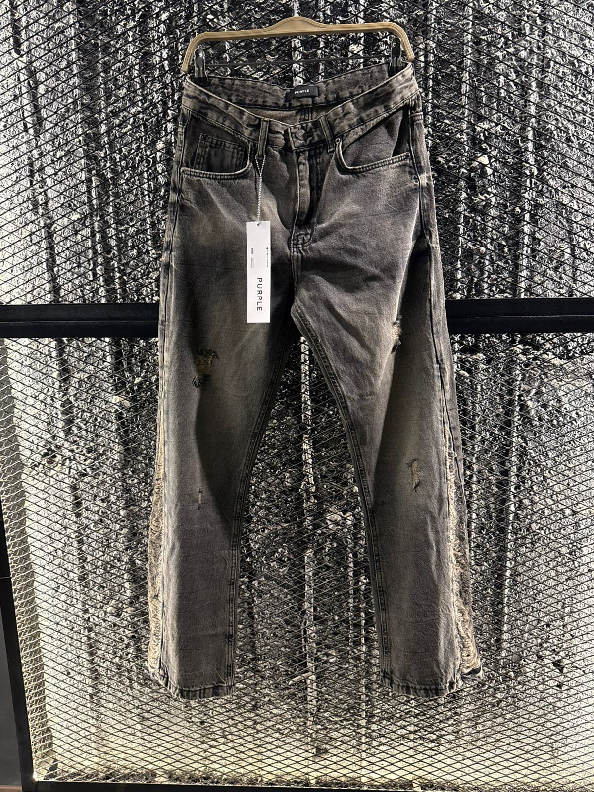 Flared denim