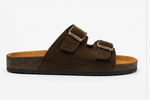 Double Strap Buckle Sandals